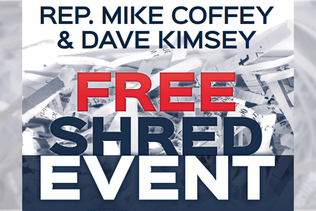 Rep. Coffey Hosting SHRED Event in Chatham